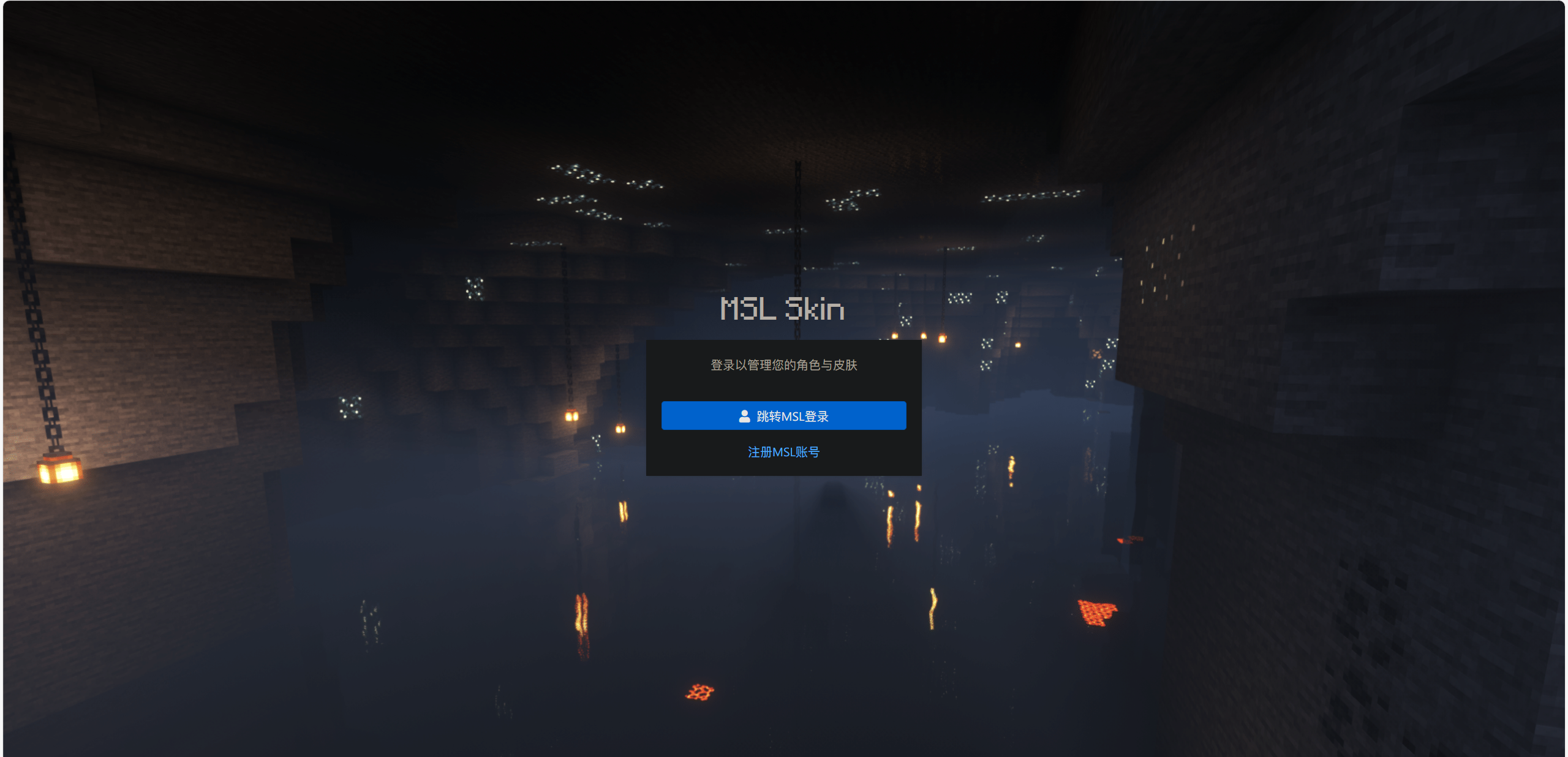 登录到MSL Skin